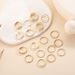 Fashion Gold Fried Dough Twists Chain Multi-layer Cross 18 Piece Set Ring New_ipsvogv.com