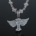 Men's Hip Hop Cross Pendant Necklace With Wing & Zircon Tennis Chain Cuban Link Silver Wing Cross Zircon Pendant Necklace Tennis Chain Men's Necklace_ipsvogv.com