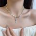 French Bowknot Ribbon Necklace Niche Design Ballet Style Sweet Clavicle Chain Light Luxury High-end Feel_ipsvogv.com