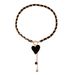 Wrapped Flannel Black Love Fritillary Necklace Female, Cold Wind Collarbone Chain Fringed Necklace_ipsvogv.com