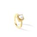 【 Real Gold Electroplating 】 Elegant And Advanced Zircon Super Sparkling Ring With Adjustable Opening For Women, Simple_ipsvogv.com