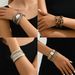 Fashion OL Commuting Style Women's Multi layer Personalized Diamond Set Mother of Pearl Bracelet Hip Hop Versatile_ipsvogv.com
