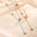 New Internet Famous Small Waist Titanium Steel Necklace For Women, Roman Digital Tassel Collarbone Chain, Niche, Light_ipsvogv.com