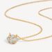 Hot Selling Fashion Simple Diamond Shaped Full Studded Zircon Pendant Small Exquisite Brass Real Gold Electroplated Necklace_ipsvogv.com