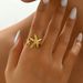 Unisex Ladies Open Ring Versatile Ocean Style Starfish Design High End Plain Ring_ipsvogv.com