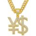 Trendy Diamond Shining Letter Pendant Necklace Hiphop Street Bounce Diamonds New Product_ipsvogv.com