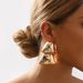 E12698 Fashion Commuter Smooth Geometric Quadrilateral Conjoined Simple Metal Wind Earrings_ipsvogv.com