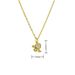 Mini Gold Plated Copper Pendant Necklace - Micro Inlaid Zircon For Kids, Trendy Niche Design For Girls & Boys_ipsvogv.com