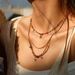 Multi-Layer Natural Stone Pendant Necklace - Star & Sun Design Gold Plated Clavicle Chain_ipsvogv.com