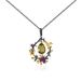 Spring On The Branches Pendant Silver Natural Colored Gemstone Necklace Design Small Fresh Natural Style Necklace Female Ins Style_ipsvogv.com