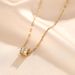 Korean Style Minimalist Titanium Steel Small Waist Necklace, Female Internet Celebrity Diamond Inlaid Pendant,_ipsvogv.com