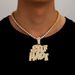 Hot Selling New Product Full Diamond Letter SELFMADE Alloy Pendant Personalized Logo Hip Hop Men's Necklace_ipsvogv.com