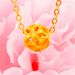 Light Luxury Small Waist Collarbone Chain Women's Fashion 3D Hard Sand Gold Six Character Mantra Necklace_ipsvogv.com