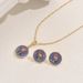 Simple Rose Niche Oil Drop Necklace & Earrings Set For Women - Elegant Long Chain Jewelry_ipsvogv.com