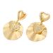Exaggerated High-End Sense Fashion Metal Style Gold Glossy Earrings Ins Jewelry Set_ipsvogv.com