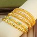 Luxurious And Elegant Geometric Flower Design Women's Copper Plated Bracelet Bridal Wedding Party Birthday Gift_ipsvogv.com