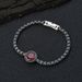 Women's Jewelry Hip Hop Ruby Bracelet Jewelry Trendy Personality Stainless Steel Round Zircon Hand Jewelry_ipsvogv.com