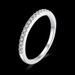 Single Row Diamond White Copper Ring - Minimalist Korean Style Jewelry For Women_ipsvogv.com