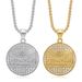 New Hip-Hop Jewelry Titanium Steel Gold-Plated Diamond-Studded Thirteen Apostles Pendant Necklace_ipsvogv.com