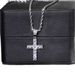 Fashionable And Unique Eye Horus Ankh Cross Necklace With Three Layers Of Full Diamond Hip-Hop Cuban Chain_ipsvogv.com