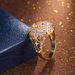 Cao Shi's Exaggerated Hemispherical Women's Gold-plated Ring, Luxurious Copper Set Zircon Ring_ipsvogv.com