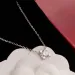 Brand Design One Dia Fashion Four Claw Pure Sier Plated Gold Jewelry Pendant Necklace For Mom Wife Girls_ipsvogv.com