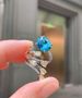 Zhuang Shengsheng Jewelry Korean Edition Ins Trendy Fashion Simulation Topa Blue Ring Main Stone 10 * 12_ipsvogv.com