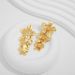 Retro Women's Light Luxury Flower Stainless Steel Earrings Light Luxury High end Tassel Flower Earrings Exaggerated Earrings_ipsvogv.com