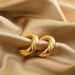 Unisex Fashion Popular Plated Multi Layer Metal Geometric Hexagonal Three Dimensional Earrings For Women_ipsvogv.com