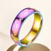 Hot Selling Couple Titanium Steel Cat Claw Small Foot Matching Creative Light Seven Color Ring Trendy Jewelry_ipsvogv.com