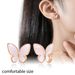 Hot Sale Real Gold Brass Electroplating High End Luxury Style Fashion Rose Gold Butterfly Earrings_ipsvogv.com