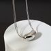 Sterling Silver Lovesick Bean Silver Beanie Necklace INS Style Blogger Niche Electroplated RH-plated Tide Neck Chain_ipsvogv.com