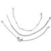 Trendy And Personalized Moon Bead Chain Bracelet Set Of 3 Jewelry_ipsvogv.com