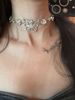 Light Luxury Sparkling Diamond Gold Zircon Butterfly Necklace Choker Collar Sweet Cool Niche High-end Feeling Collarbone_ipsvogv.com