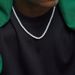 Personality Men's Pearl Necklace 6/8/10mm Hip Hop Punk Glass Pearl Necklace_ipsvogv.com
