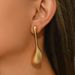 Oune Fashion Commuter Style Geometric Water Drop Earrings Female Personality Niche Irregular Design Versatile Earrings Female_ipsvogv.com