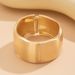 Punk Texture Matte Wide Version Spring Buckle Bracelet Brcelet Irregular Metal Bracelet_ipsvogv.com
