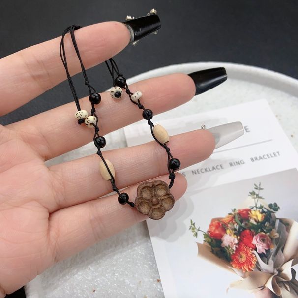 New Chinese Hand Woven Rope Bead Bracelet Exotic Ethnic Style For Women, Layered With Adjustable Drawstring_ipsvogv.com