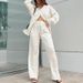 Women's Clothing two-piece high-end long-sleeved loose leopard print spring fashion casual women's suit for women_ipsvogv.com