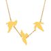 Small Fresh Stainless Steel Bird Pendant Necklace Sweet Temperament Versatile Niche Design Clavicle Chain_ipsvogv.com