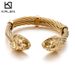 Kalu New Punk Style Wia Line Personality Bold Lion Wolf Head Titanium Steel Men's Bracelet_ipsvogv.com