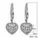 Cao Shi's Heart Shaped Simple Love Zircon Earrings, Elegant Face And Slim Earrings_ipsvogv.com
