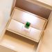 Necklace Women's Net Red, Emerald, Zircon, Junior Earrings, Pendant, High Sense Set, Colorless Titanium Steel Lock Bone Chain, Female_ipsvogv.com