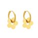French Light Luxury Instagram And Cool Style Flower Titanium Steel Plated With Real Gold Earrings For Women_ipsvogv.com
