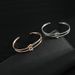 Women's Jewelry K Rose Gold Plated C Shaped Bracelet Stainless Steel Female Style Temperament Double Knot Bracelet_ipsvogv.com