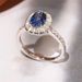Elegant Temperament, Blue Zircon Ring, Women's Micro Inlaid With Diamonds, Light Luxury, Versatile Jewelry, Bridal_ipsvogv.com