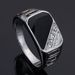 Drip Oil Classic Square Fashion Men's Ring Alloy Jewelry_ipsvogv.com