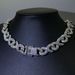 Unisex 8 Shaped Chain With Full Diamonds High Quality Alloy Men's Necklace Men's Hip Hop Cool Cuban Chain_ipsvogv.com