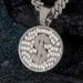 Round Dollar Pendant Light Luxury Trend Alloy T Square Diamond Hip Hop Necklace Pendant_ipsvogv.com