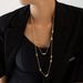 Golden Double-layer Pearl Sweater Chain, Grand, High-end, Light Luxury, Titanium Steel Layered Long Necklace, Popular In_ipsvogv.com